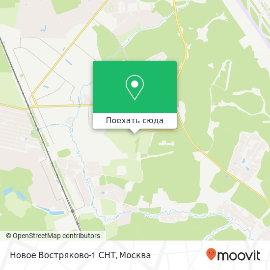 Карта Новое Востряково-1 СНТ