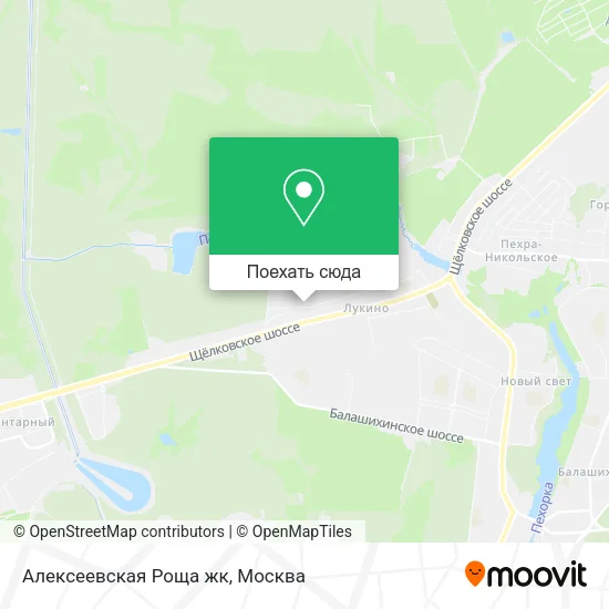 Карта Алексеевская Роща жк