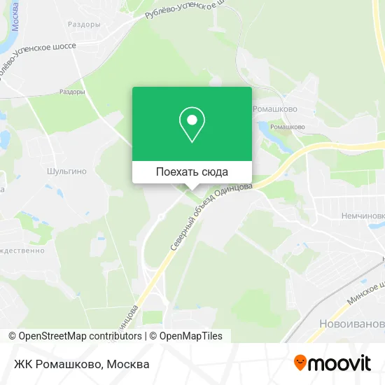 Карта ЖК Ромашково