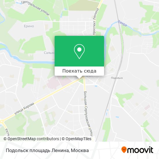 Карта Подольск площадь Ленина