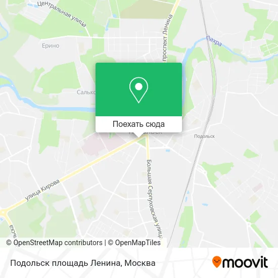 Карта Подольск площадь Ленина