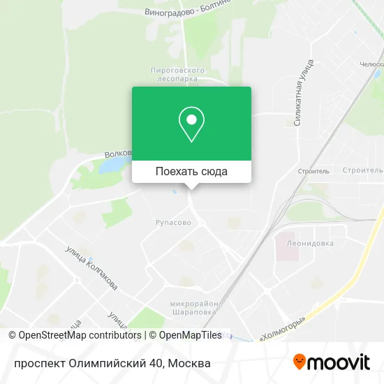 Карта проспект Олимпийский 40
