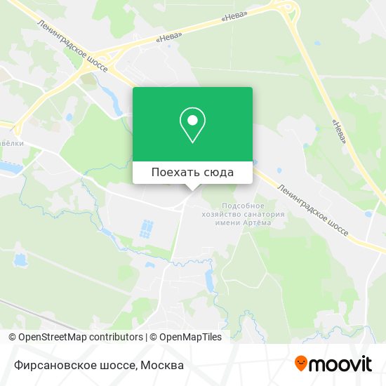 Карта Фирсановское шоссе