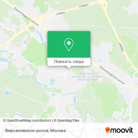 Карта Фирсановское шоссе