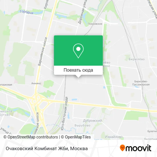 Карта Очаковский Комбинат Жби