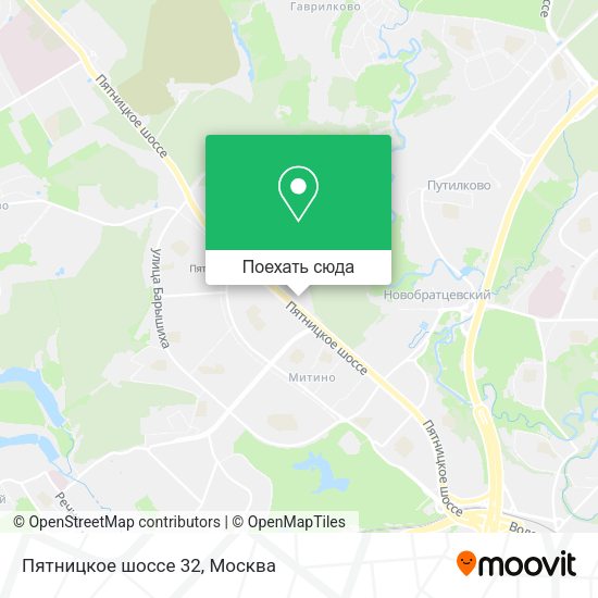 Карта Пятницкое шоссе 32