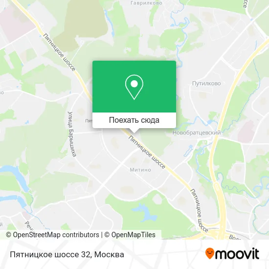 Карта Пятницкое шоссе 32