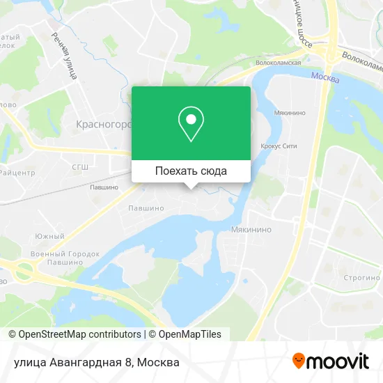 Карта улица Авангардная 8
