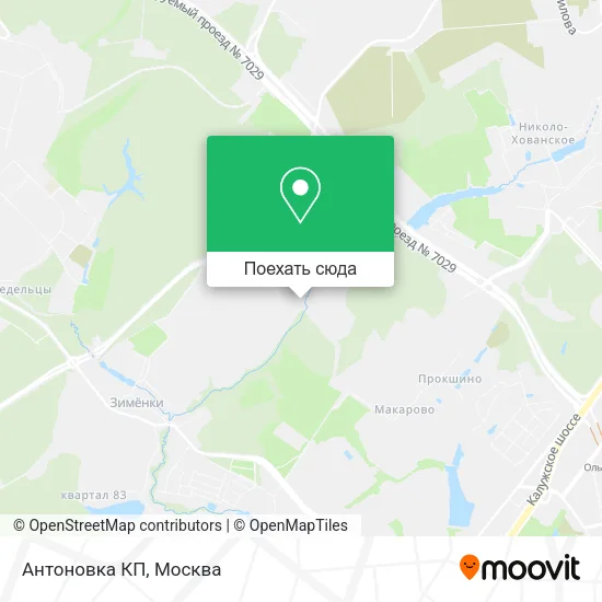 Карта Антоновка КП