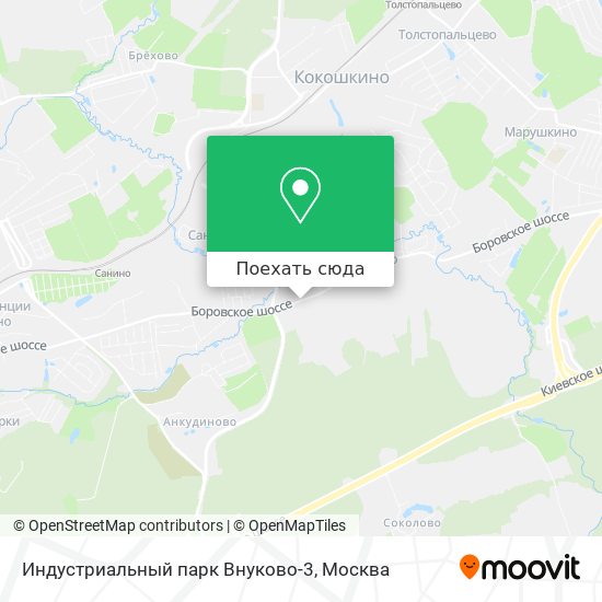 Карта Индустриальный парк Внуково-3