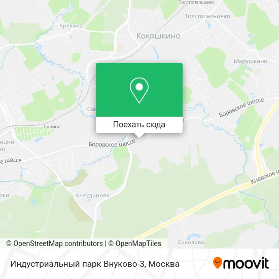 Карта Индустриальный парк Внуково-3