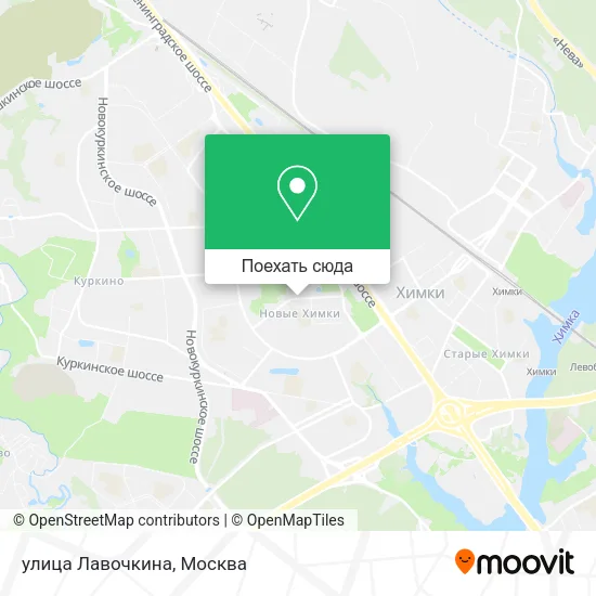 Карта улица Лавочкина