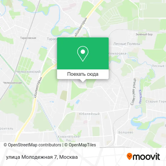 Карта улица Молодежная 7