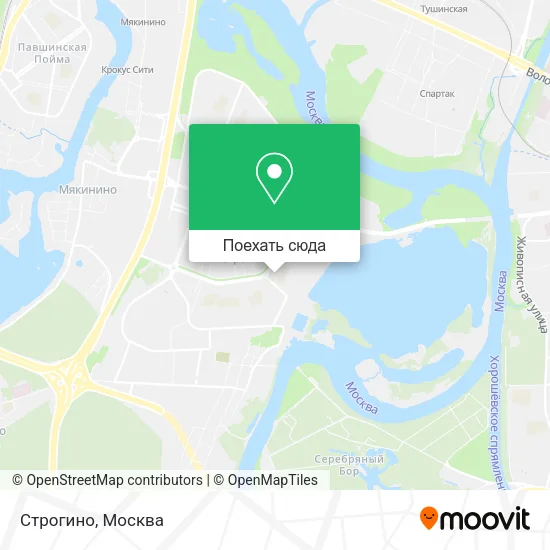 Карта Строгино