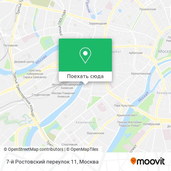 Карта 7-й Ростовский переулок 11