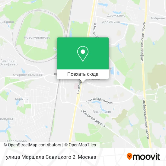 Карта улица Маршала Савицкого 2
