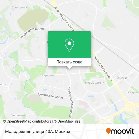 Карта Молодежная улица 40А