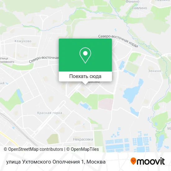 Карта улица Ухтомского Ополчения 1