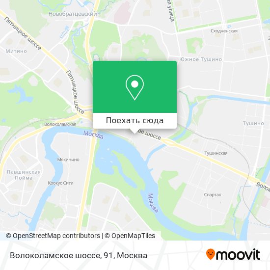 Карта Волоколамское шоссе, 91