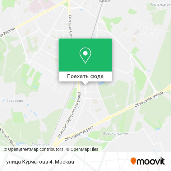 Карта улица Курчатова 4