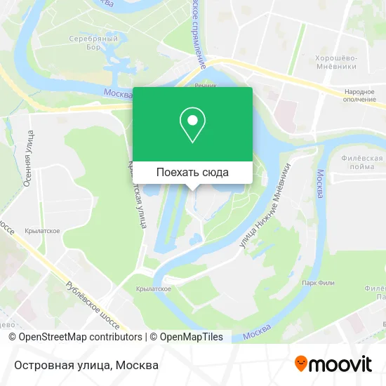 Карта Островная улица