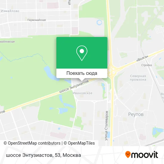 Карта шоссе Энтузиастов, 53
