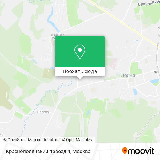 Карта Краснополянский проезд 4