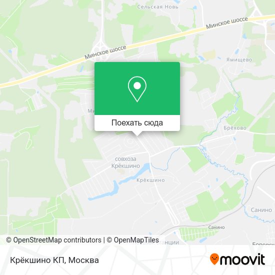 Карта Крёкшино КП