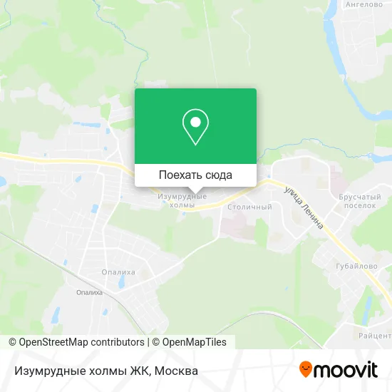 Карта Изумрудные холмы ЖК