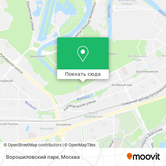 Карта Ворошиловский парк