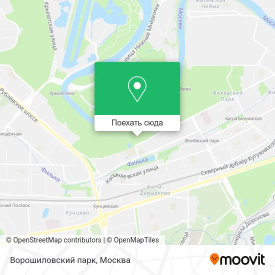 Карта Ворошиловский парк