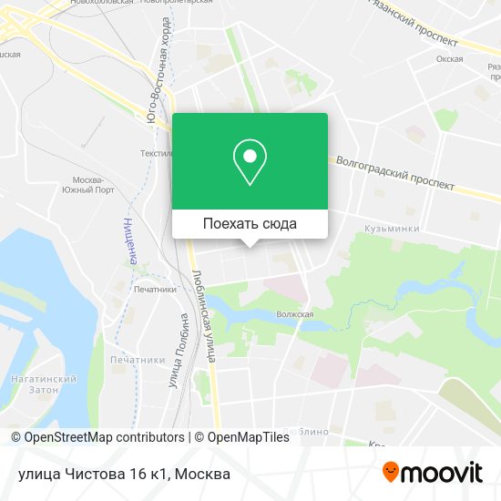 Карта улица Чистова 16 к1