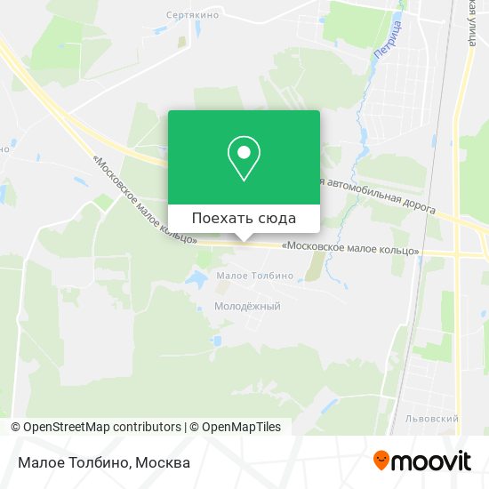 Карта Малое Толбино