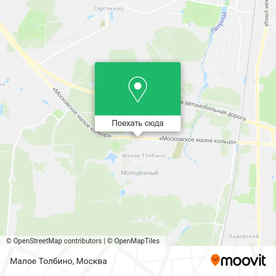 Карта Малое Толбино