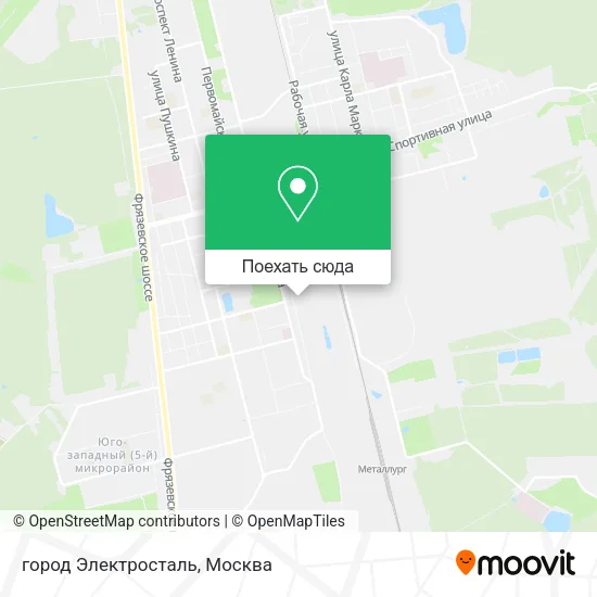 Карта город Электросталь
