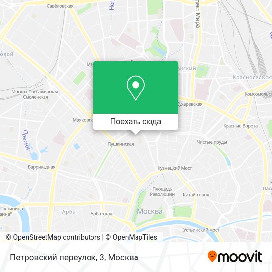 Карта Петровский переулок, 3