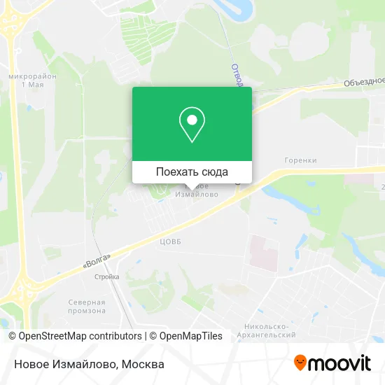 Карта Новое Измайлово