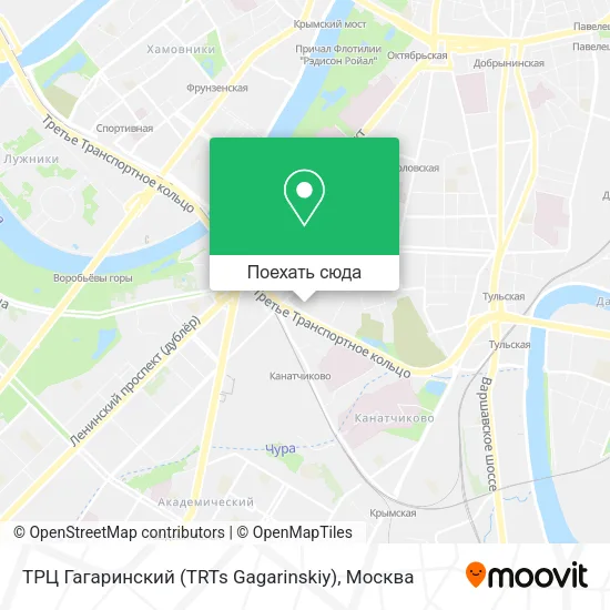 Карта ТРЦ Гагаринский (TRTs Gagarinskiy)