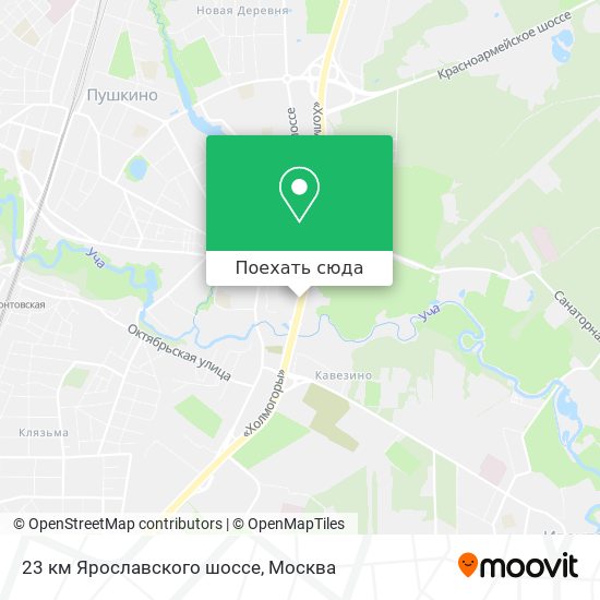 Карта 23 км Ярославского шоссе