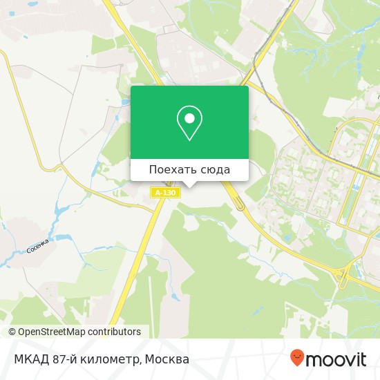 Карта МКАД 87-й километр