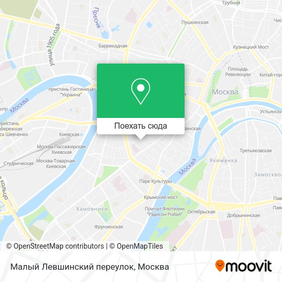 Карта Малый Левшинский переулок