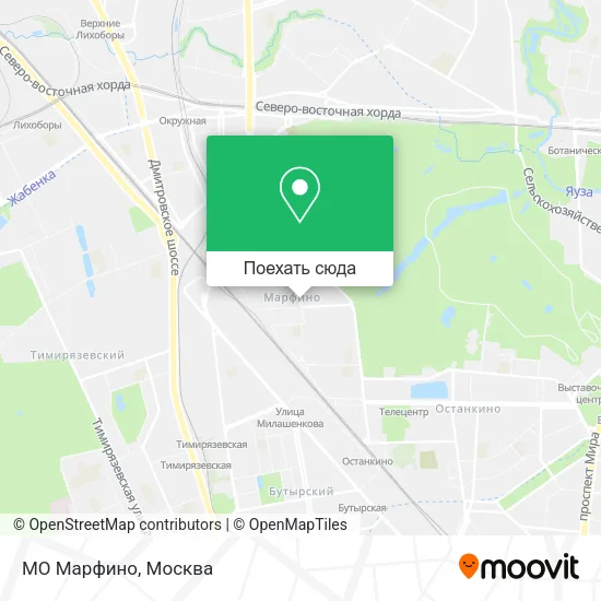 Карта МО Марфино