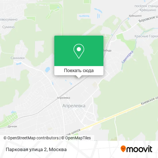 Карта Парковая улица 2