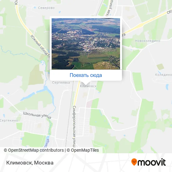 Карта Климовск