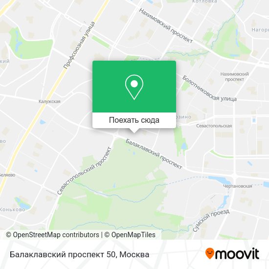 Карта Балаклавский проспект 50