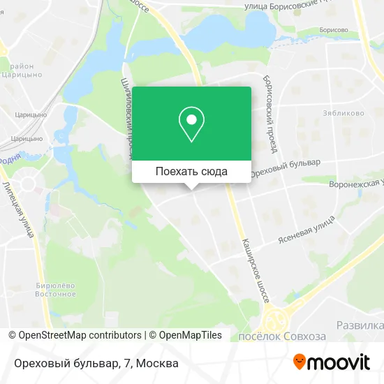 Карта Ореховый бульвар, 7