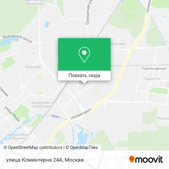 Карта улица Коминтерна 24A