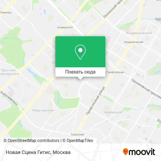 Карта Новая Сцена Гитис