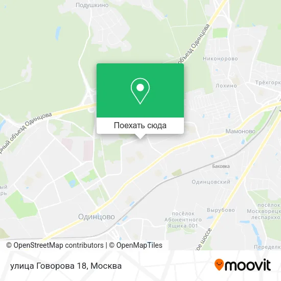 Карта улица Говорова 18