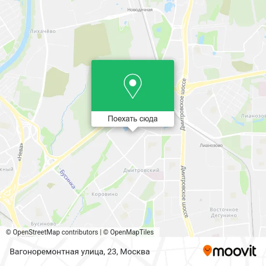 Карта Вагоноремонтная улица, 23